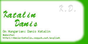 katalin danis business card